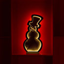 Melrose Snowman Outline Ekko Light Display 24"H