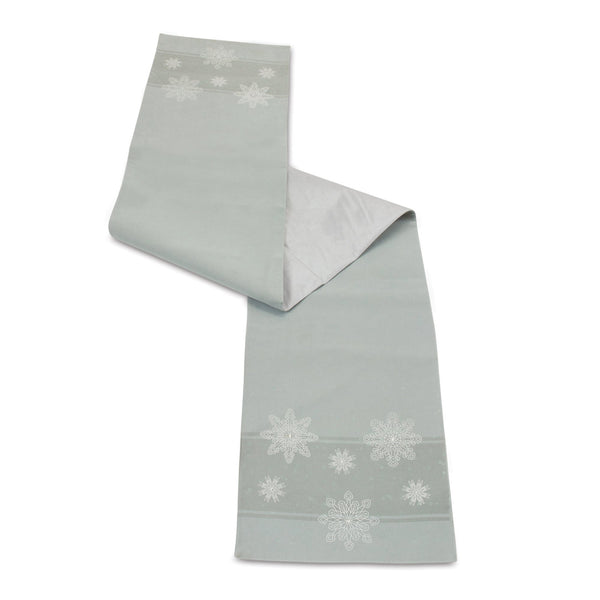 Melrose Embroidered Snowflake Table Runner 72"L