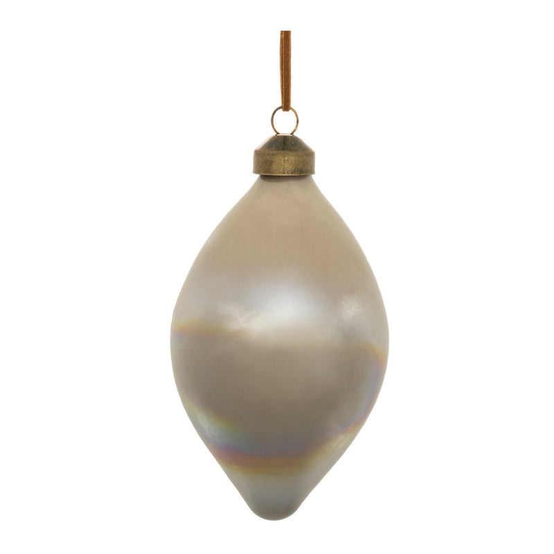Melrose Cloudy Iridescent Glass Ornament (Set of 6)