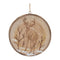 Wood Deer Tree Disc Ornament (Set of 12)