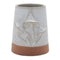 Melrose Tapered Porecelain Planter with Mushrooms Set of 2 Planter, Porcelain