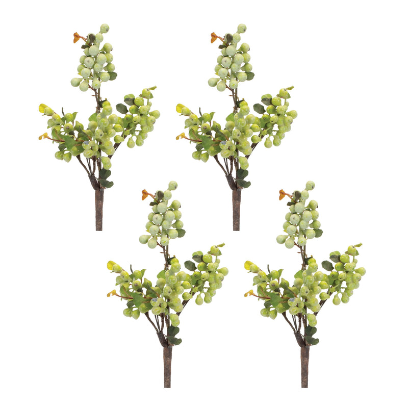 Melrose Green Berry Foliage Spray (Set of 4)