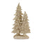 Melrose Glittered Double Tree Figurines – Set of 2