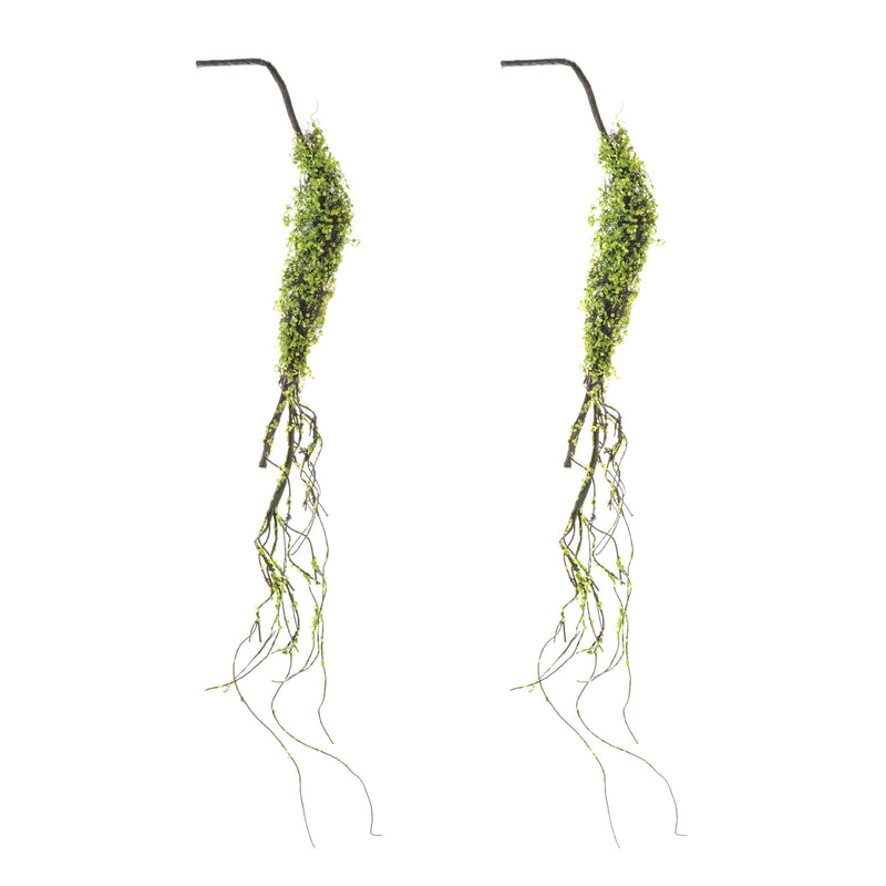 Melrose Moss Foliage Vine Branch (Set of 2)