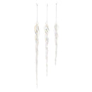 Melrose Glass Icicle Ornament (Set of 18)