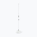On‑Stage MS7201QTRW White Quarter‑Turn Round‑Base Mic Stand 34″–60″