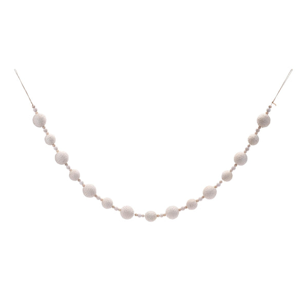 Melrose Fabric Ball String Garland (Set of 2)