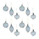 Melrose Iridescent Swirl Glass Ornament (Set of 12)