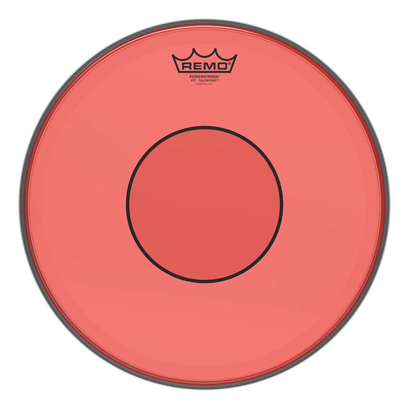 Remo 13" Powerstroke 77 Colortone Red Snare Batter Drumhead P7-0313-CT-RD