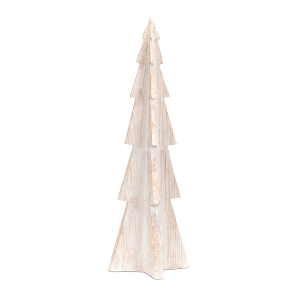 Melrose Whitewashed Resin Tree 37"H