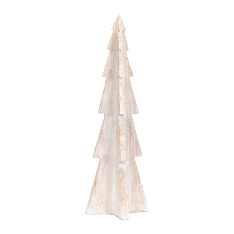 Melrose Whitewashed Resin Tree 37"H