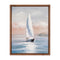 Melrose Framed Sailboat Print Wall Decor, Nautical, Modern, Wood