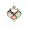 Plaid Glittered Glass Ornament (Set of 6)