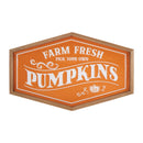 Melrose Framed Metal Farm Fresh Pumpkins Sign 19.5"L