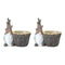 Melrose Tree Trunk Gnome Planter (Set of 2)