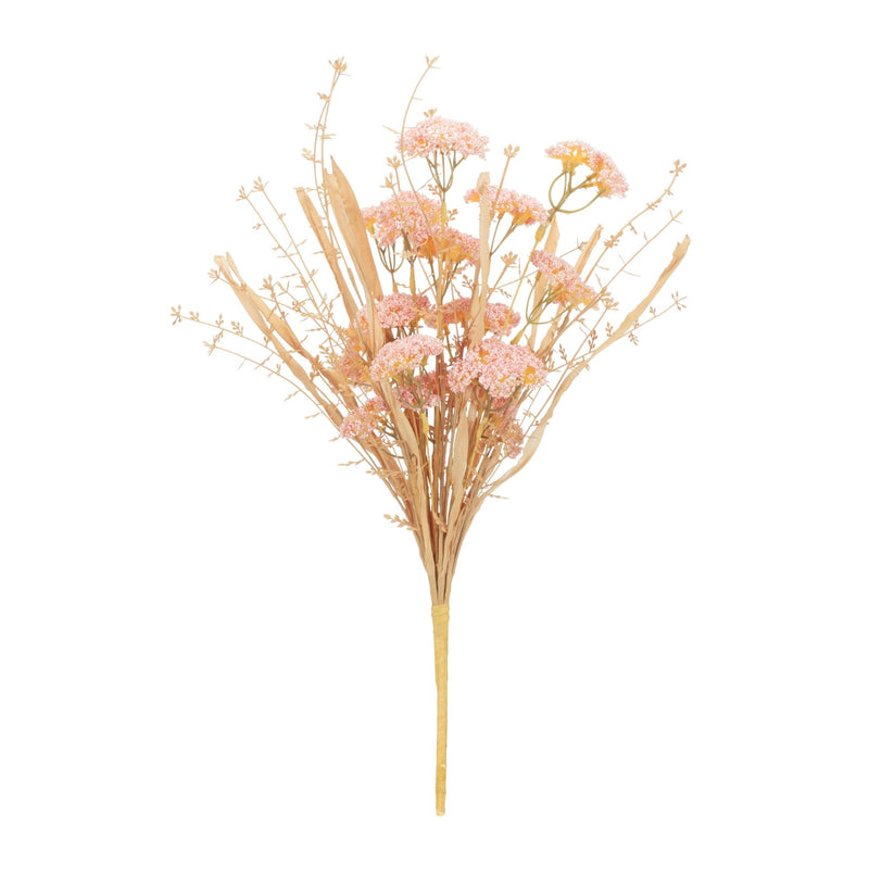 Melrose Blush Floral Grass Bush (Set of 2)