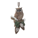 Melrose Snowy Cardinal Bird and Owl Ornament (Set of 12)