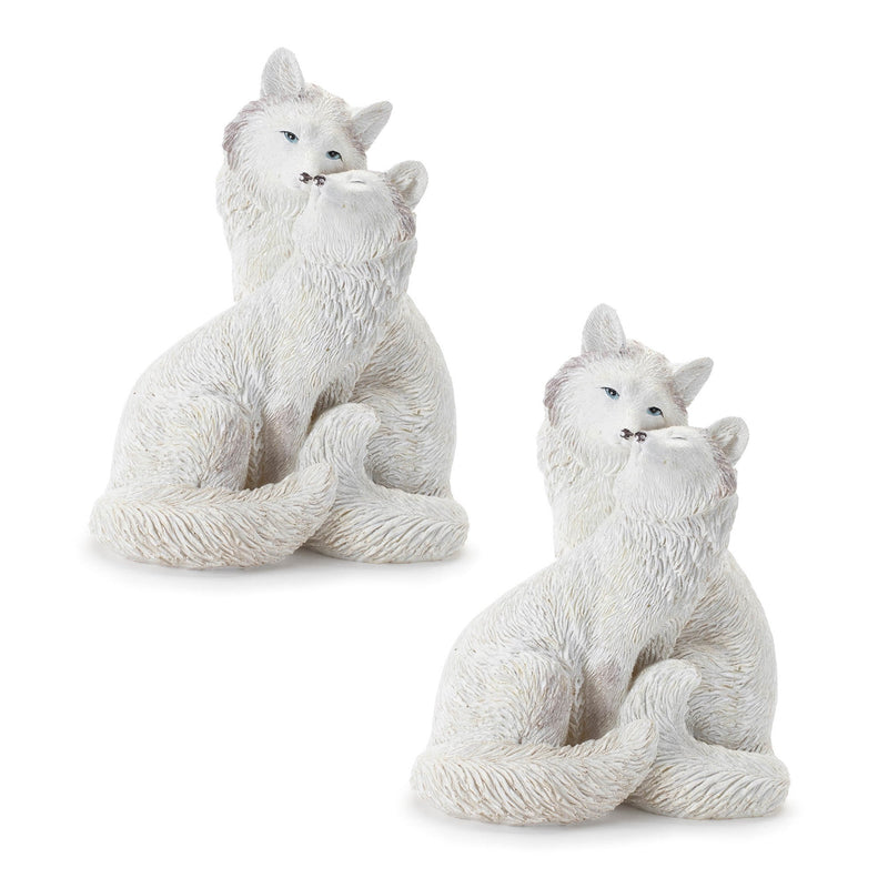 Melrose Winter Fox Couple Figurine (Set of 2)
