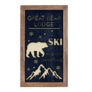 Melrose Ski Lodge Plaque Wall Art (Set of 3)