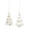 Melrose White Frosted Pine Tree Ornament (Set of 6)