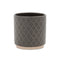 Melrose Ceramic Diamond Pattern Planter Set of 2 Planter, Ceramic
