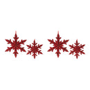 Fir Wood Snowflake Ornament (Set of 4)