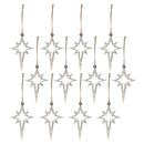 Melrose Metal Star Ornament (Set of 12)