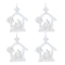 Melrose Clear Acrylic Nativity Ornament (Set of 4)
