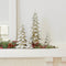 Melrose Gold Flocked Pine Tree Decor (Set of 4)