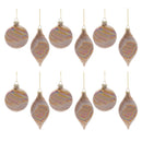Melrose Iridescent Swirl Glass Ornament (Set of 12)