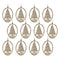 Melrose Etched Metal Pine Tree Ornament (Set of 12)