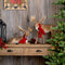 Melrose Carved Winter Moose with Scarf (Set of 2)