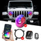 XKGlow 7" XKmax App Control RGBW Jeep Headlight Kit - MX-7IN-JP-KIT-JL