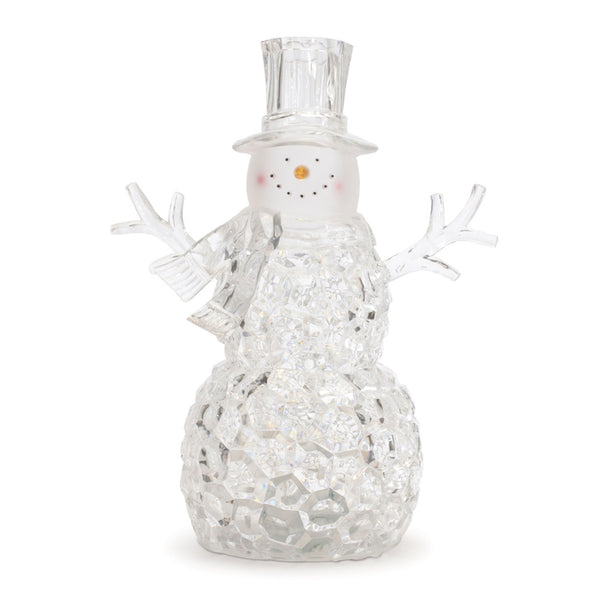 Melrose LED Snowman Snow Globe (Set of 2)