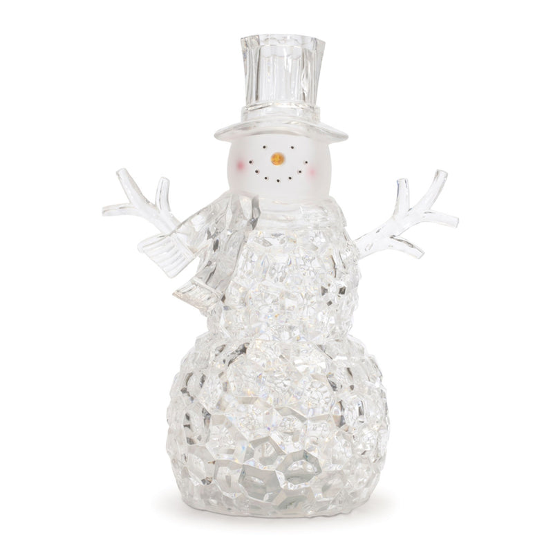 Melrose LED Snowman Snow Globe (Set of 2)