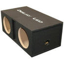 Deejay LED Double 10" Center Port Vented Empty Car Bass Speaker Box