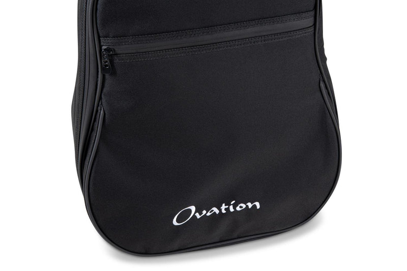 Ovation Mid/Deep Bowl & 12-String Guitar Gig Bag w/ Back Strap - Black