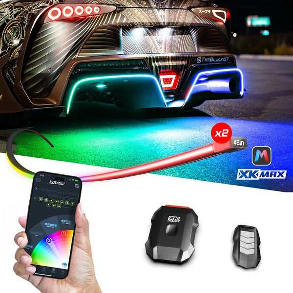 XKGlow 49" XKmax RGB Color Chasing Flexible Body Panel Gap Strip - A - MX-BG-STA