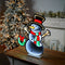 Melrose Snowman and Wreath Ekkolight 23.5"H