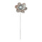 Melrose Beaded Silver Magnolia Flower Stem (Set of 2)