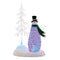 Melrose Multicolored LED Snowman with Pine Tree