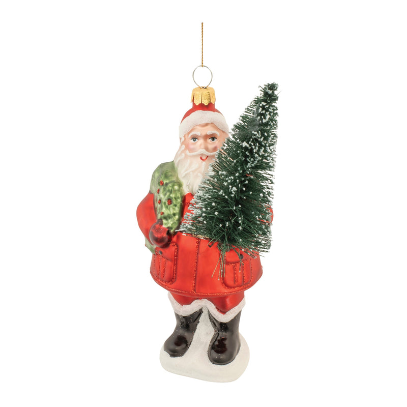 Melrose Santa w/Tree Ornament (Set of 6)