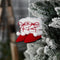 Melrose Festive Snow Shoe Ornament (Set of 4)