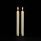 Melrose FIA Wick Beige Textured Taper Candle (Set of 2)
