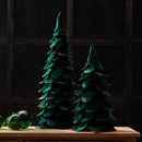 Melrose Green Beaded Leaf Pine Tree (Set of 2)