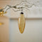 Melrose Amber Glass Pine Cone Ornaments – Set of 12