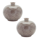 Melrose Speckled Ceramic Bottle Vase (Set of 2)