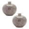 Melrose Speckled Ceramic Bottle Vase (Set of 2)