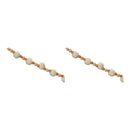 Melrose Wood Beaded String Garland (Set of 2)
