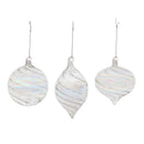 Melrose Iridescent Swirl Glass Ornament (Set of 6)